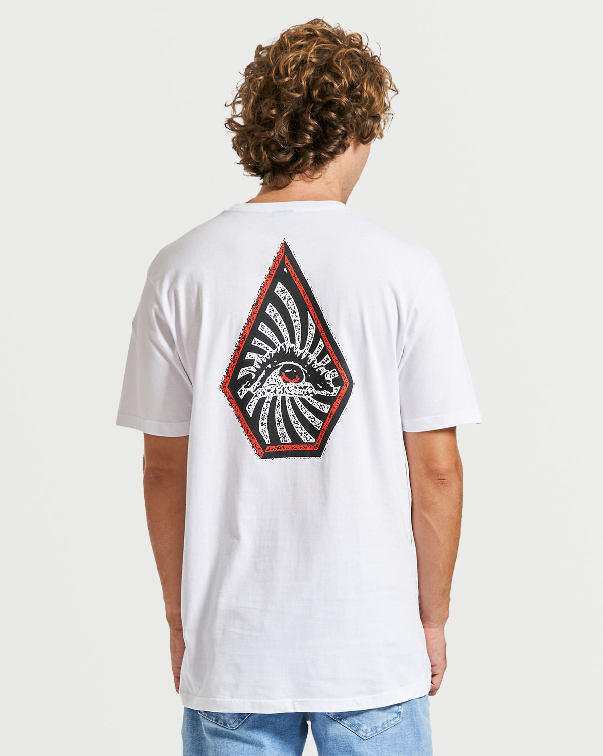 Camiseta Volcom Regular Surf Vitals Jack Branca