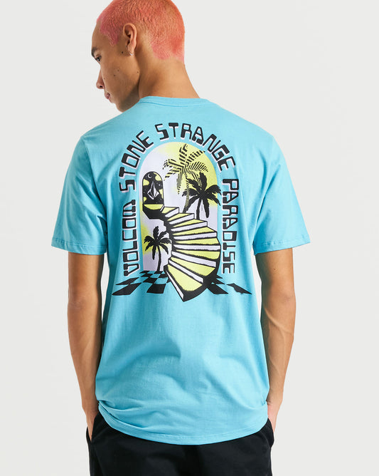 Camiseta Volcom Slim Isle Stone Azul