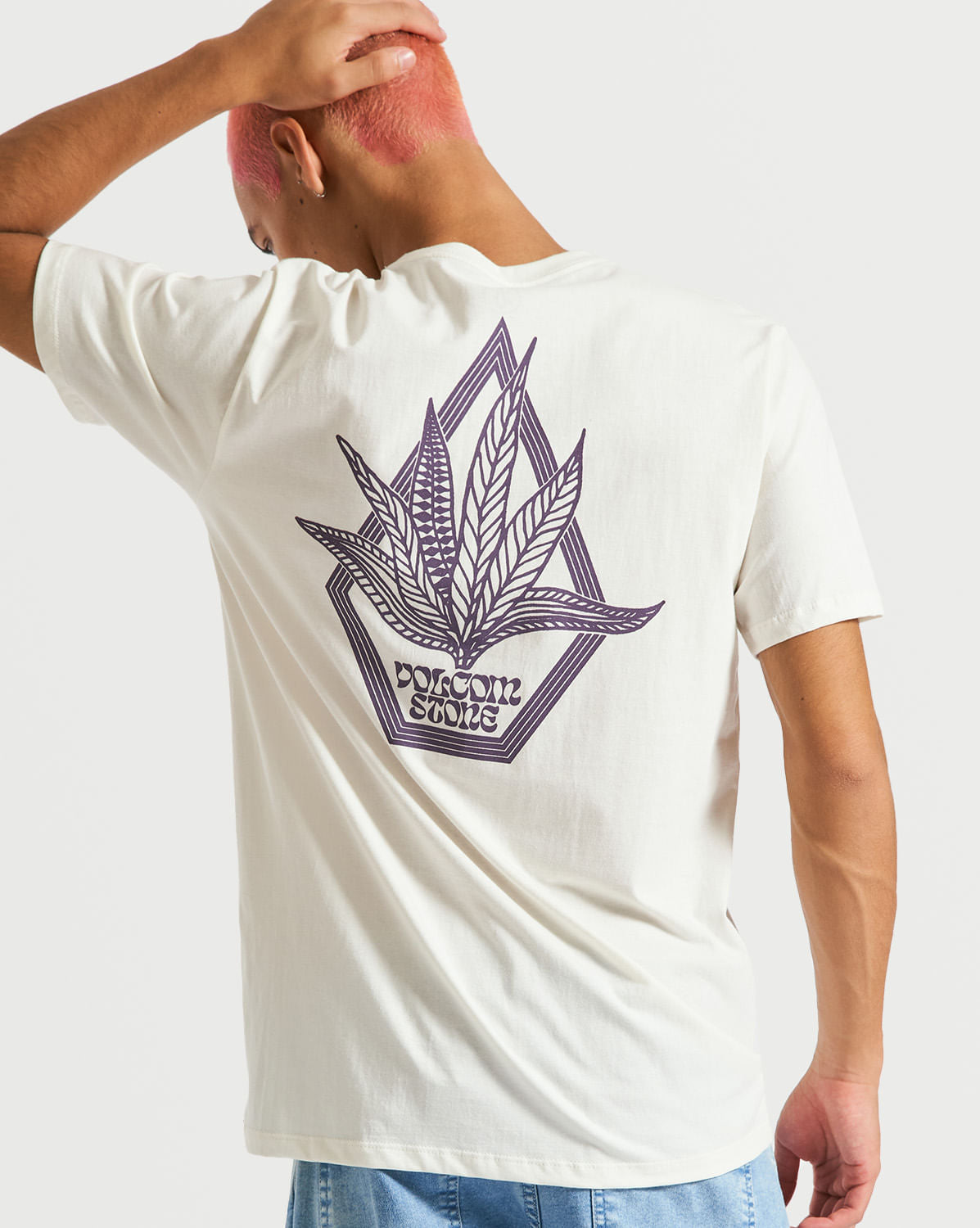 Camiseta Volcom Slim Homegrown Off White