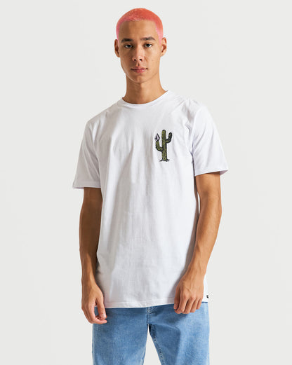 Camiseta Volcom Long Fit Prickly Branca