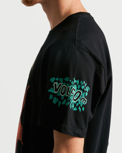 Camiseta Volcom Long Fit Holidazed Preta