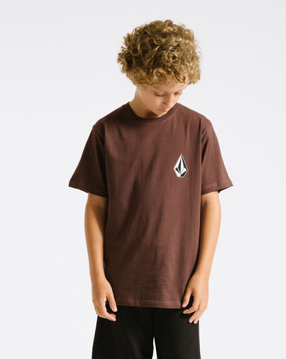 Camiseta Volcom Regular Deadly Stone Juvenil Vinho