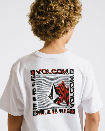 Camiseta Volcom Regular Slider Juvenil Branca