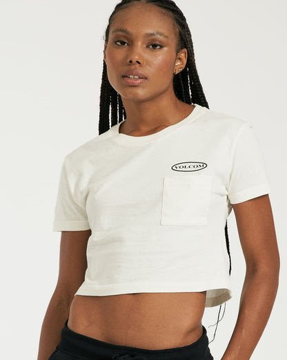 Camiseta Volcom Regular Pocket Dial Off White