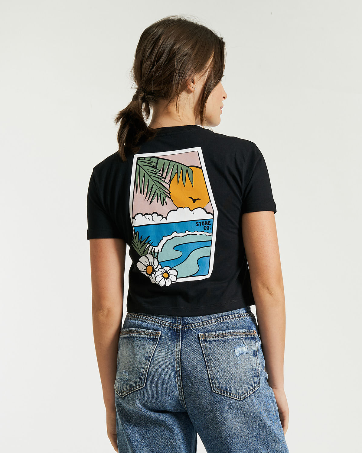 Camiseta Volcom Regular Sun Kissed Preta