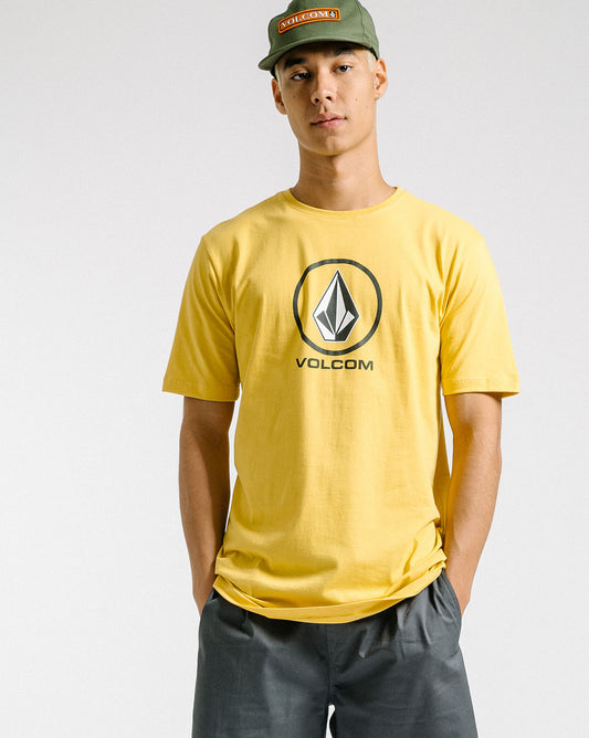 Camiseta Volcom Regular Crisp Stone Amarela