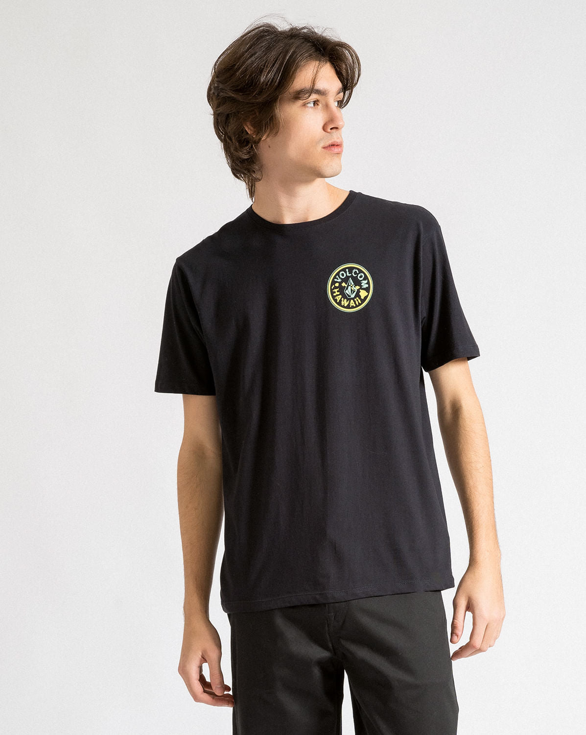 Camiseta Volcom Regular Vibrationz Preta