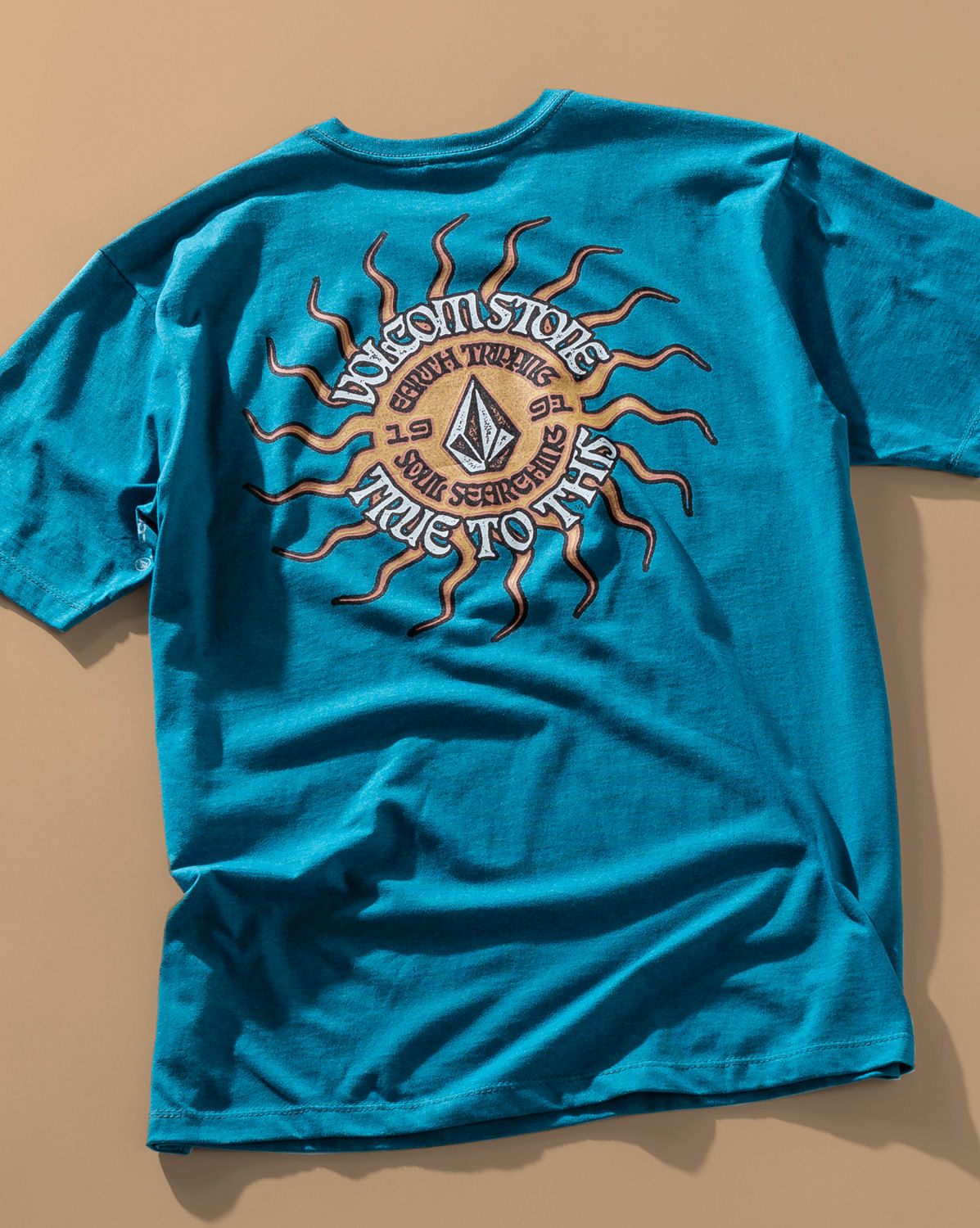 Camiseta Volcom Regular Fried Azul