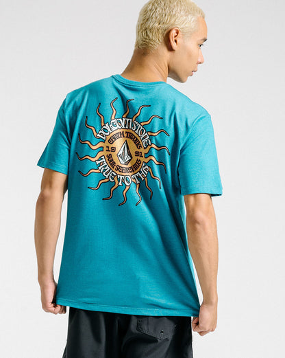 Camiseta Volcom Regular Fried Azul