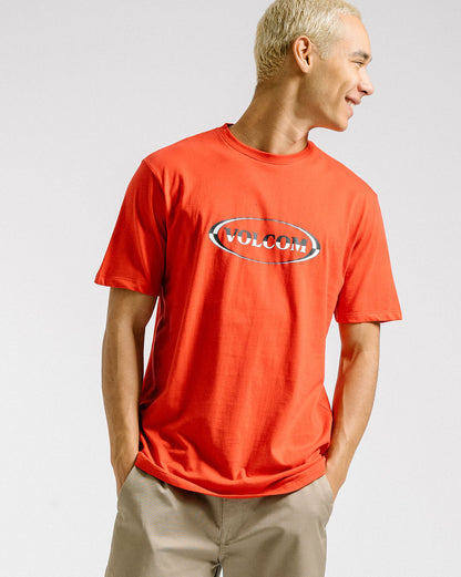 Camiseta Volcom Regular Cleen Vermelha