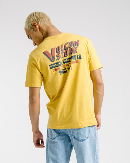 Camiseta Volcom Regular Raceday Amarela