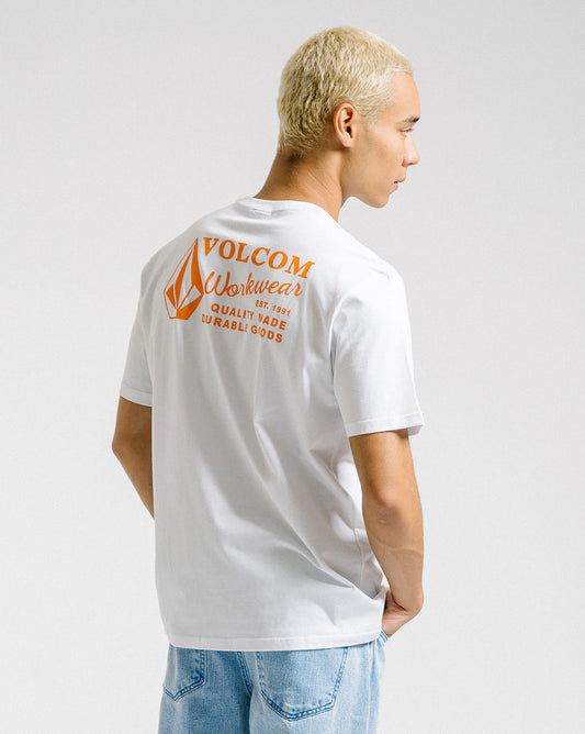 Camiseta Volcom Regular Workwear Branca