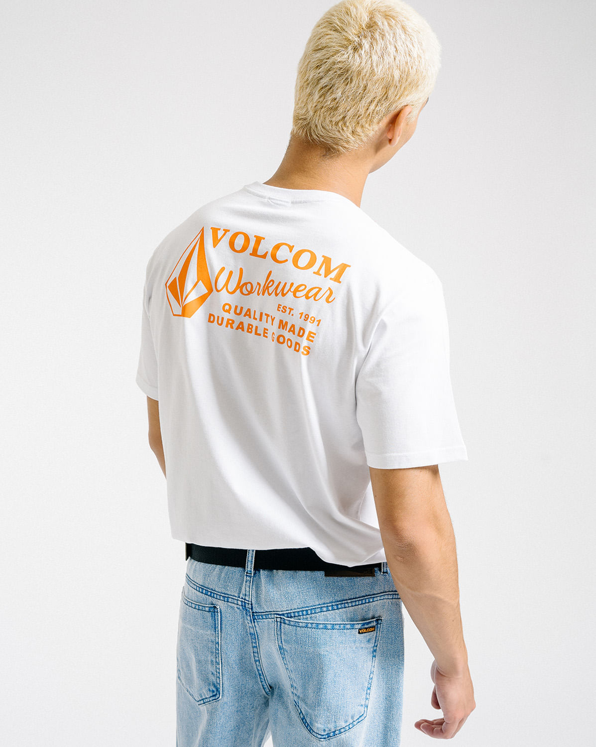 Camiseta Volcom Regular Workwear Branca