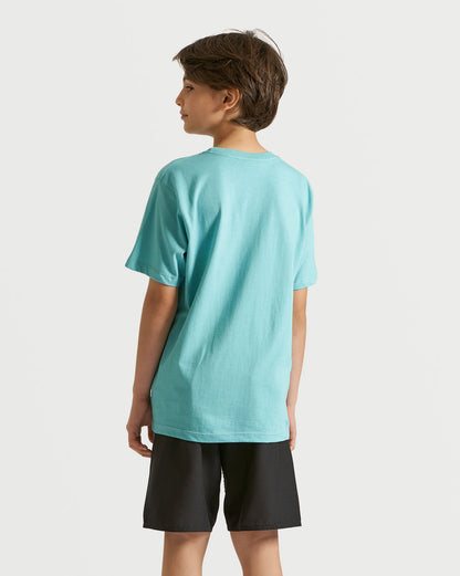 Camiseta Volcom Regular Iconic Stone Juvenil Azul