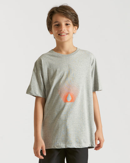 Camiseta Volcom Regular Blister Juvenil Cinza