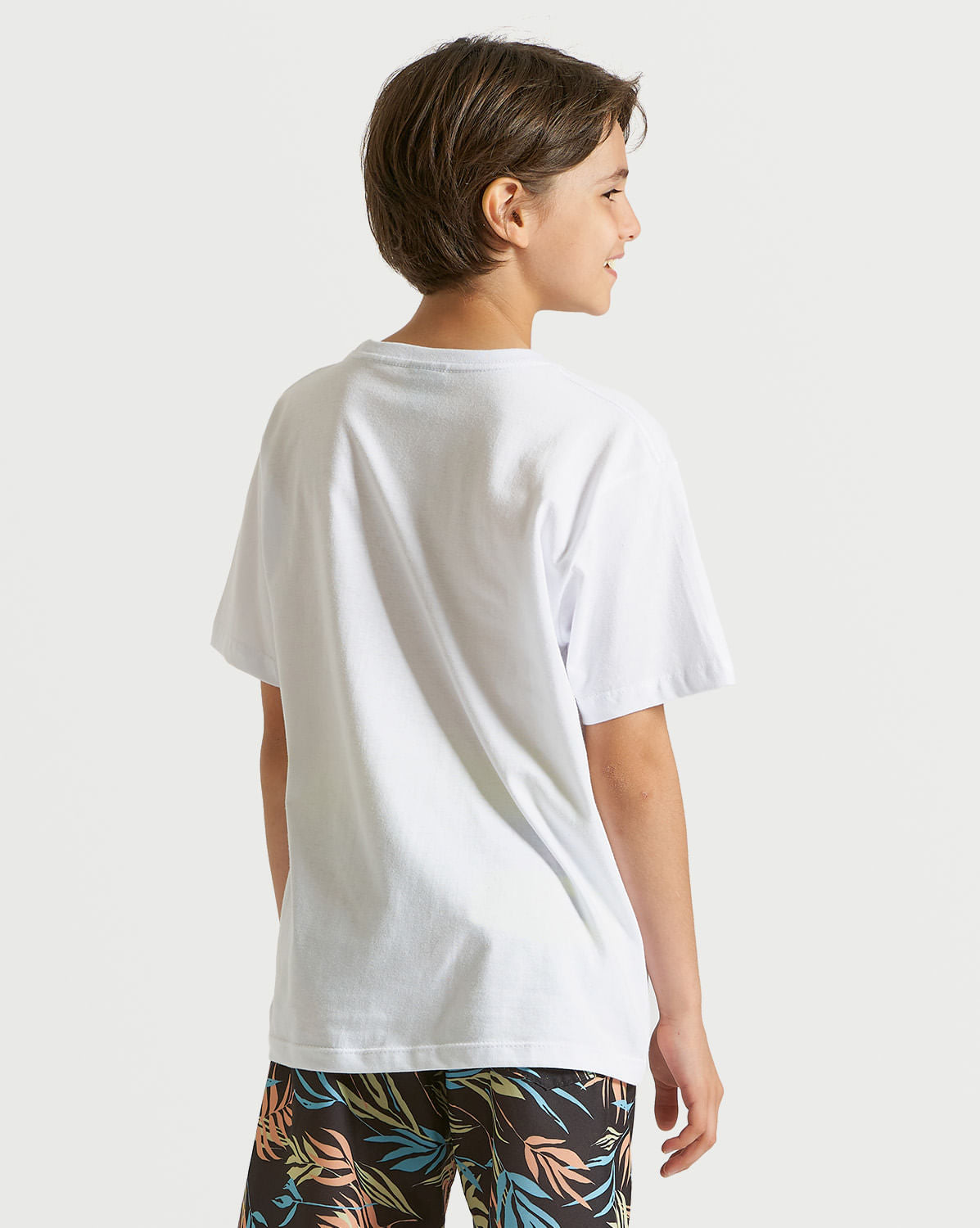 Camiseta Volcom Regular Rotato Juvenil Branca