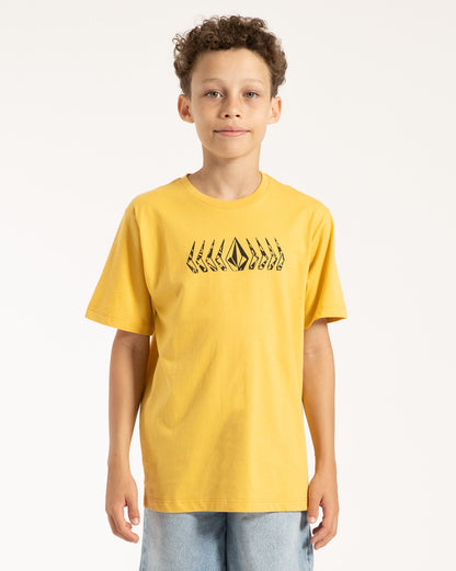 Camiseta Volcom Phaset Juvenil Amarelo