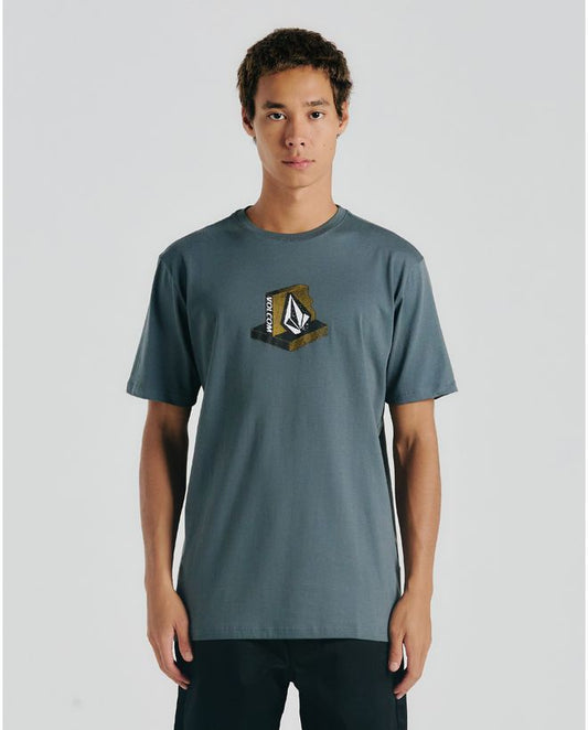 Camiseta Volcom Leanin Grafite