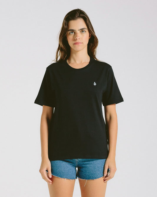 Camiseta Volcom Regular Stone Blanks Preta