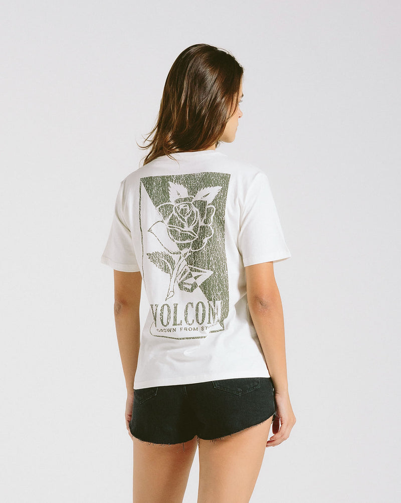 Camiseta Volcom Regular Stone Tech Off White