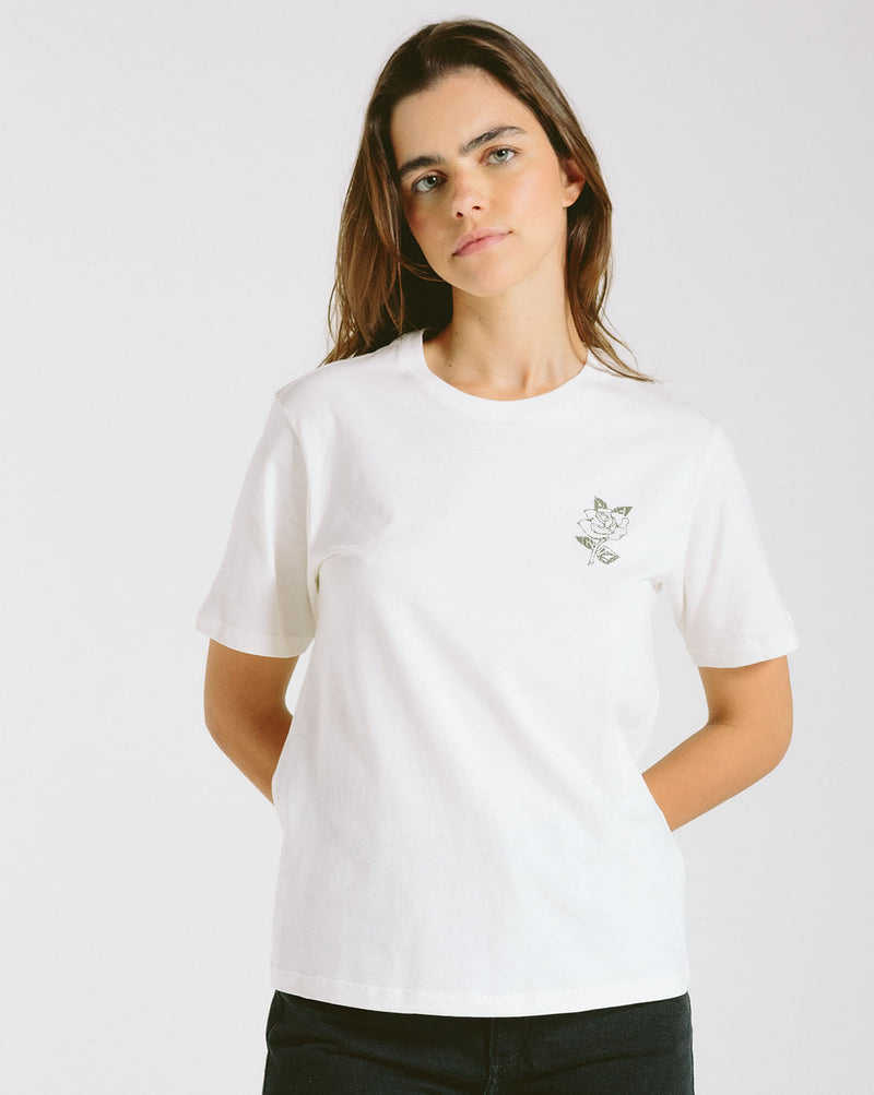 Camiseta Volcom Regular Stone Tech Off White