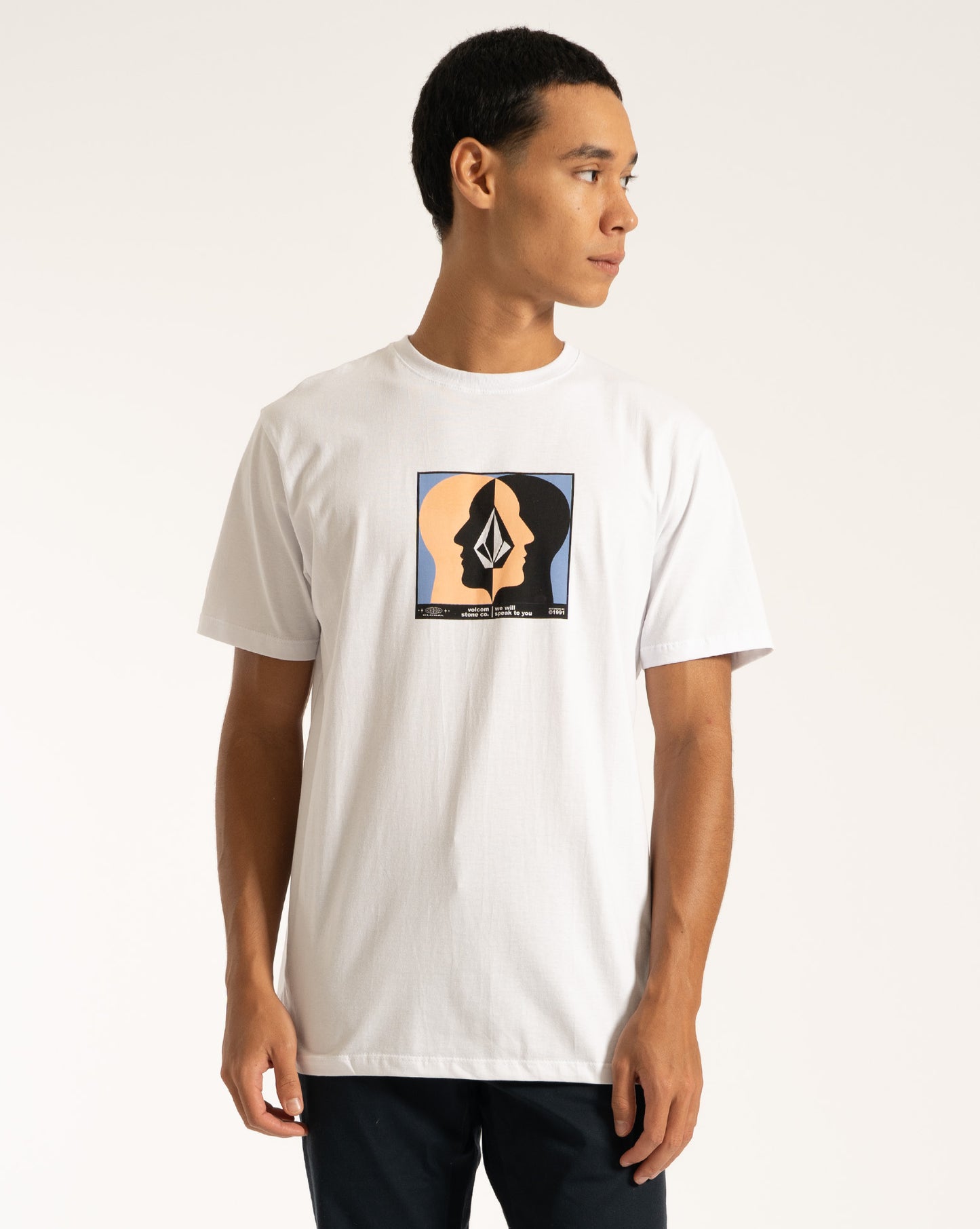 Camiseta Volcom Whelmed Branca