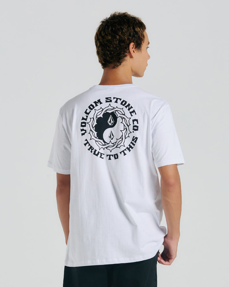 Camiseta Volcom Crowned Branca