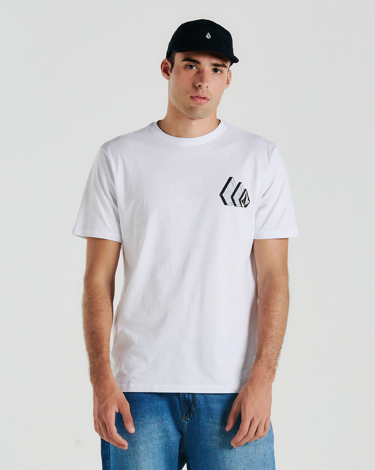 Camiseta Volcom Repeater Branca