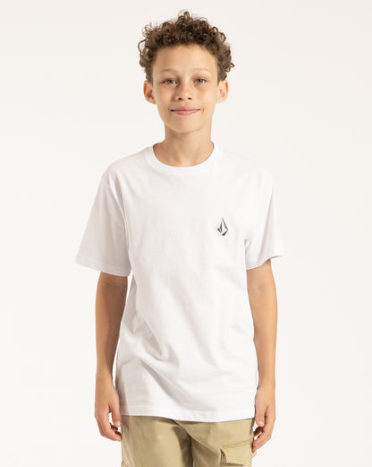 Camiseta Volcom Iconic Juvenil Branca