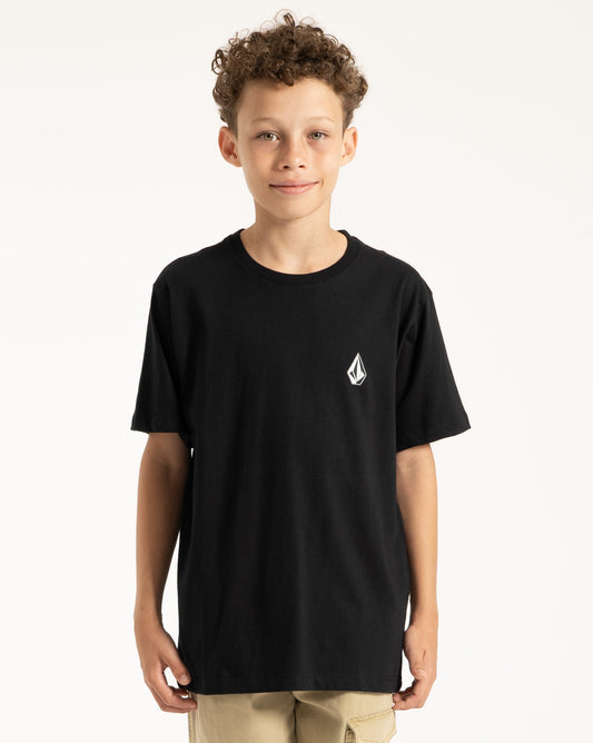 Camiseta Volcom Iconic Juvenil Preto