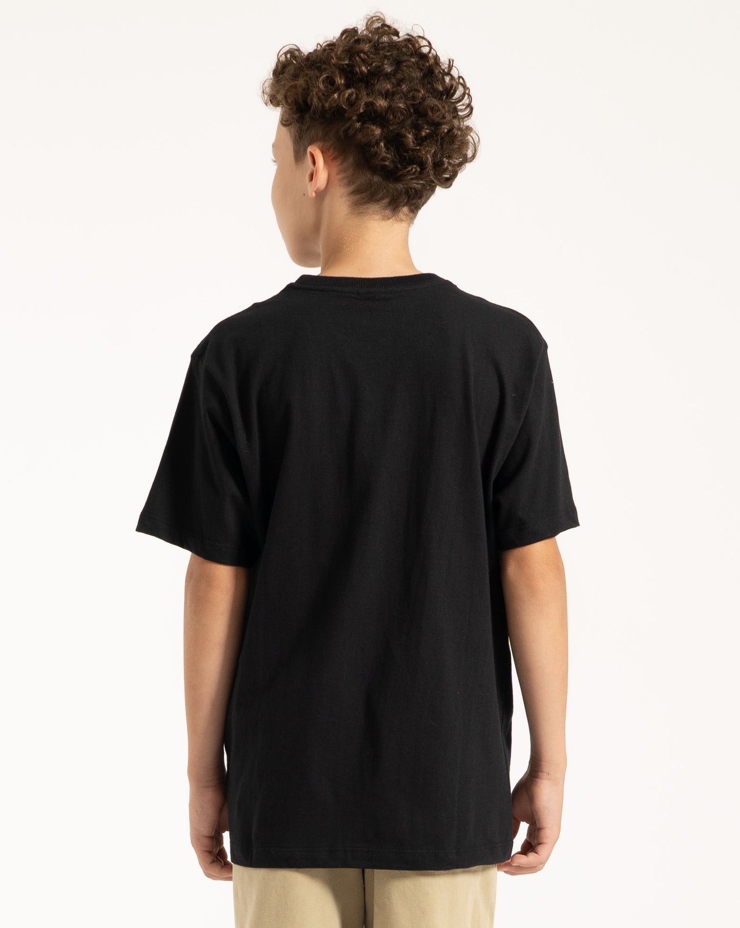 Camiseta Volcom Iconic Juvenil Preto