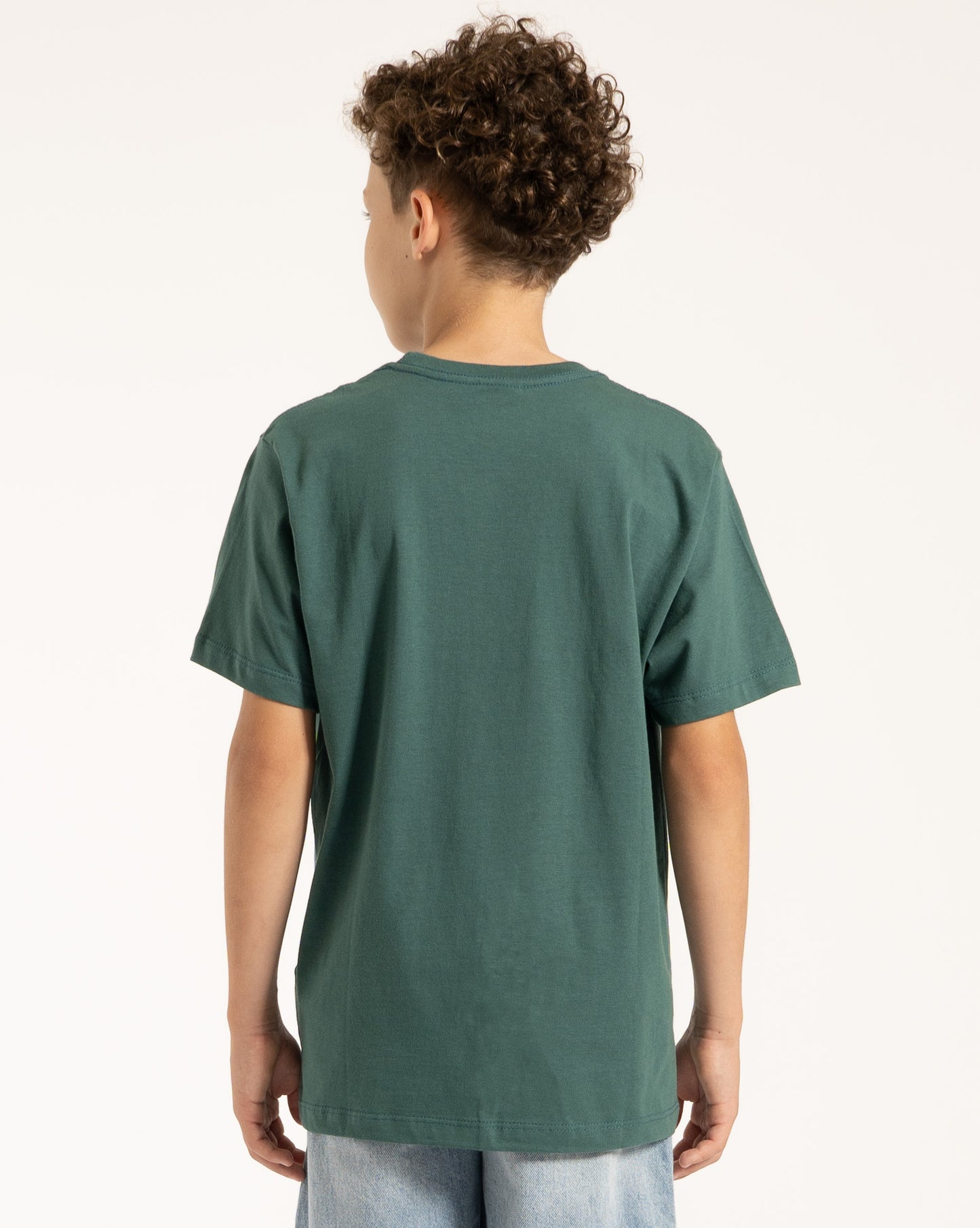 Camiseta Volcom Iconic Juvenil Verde