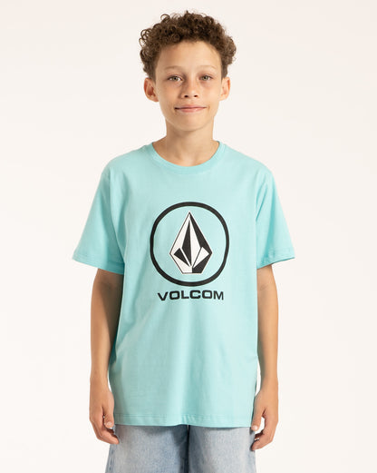 Camiseta Volcom Crisp Stone Juvenil Azul