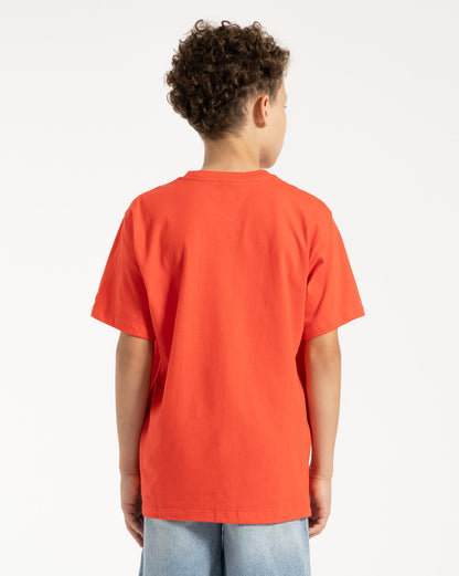 Camiseta Volcom Crisp Stone Juvenil Vermelho