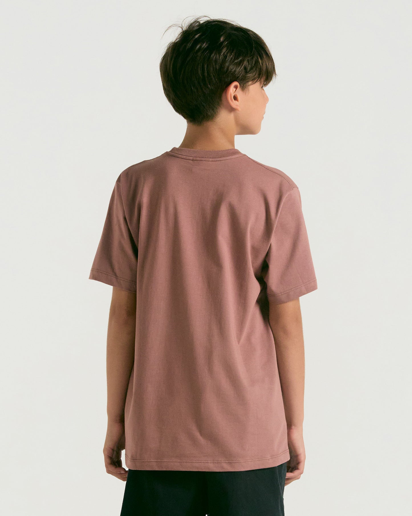 Camiseta Volcom Regular New Style Juvenil Bordô