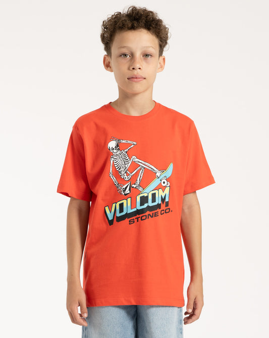 Camiseta Volcom Ripper Juvenil Vermelho