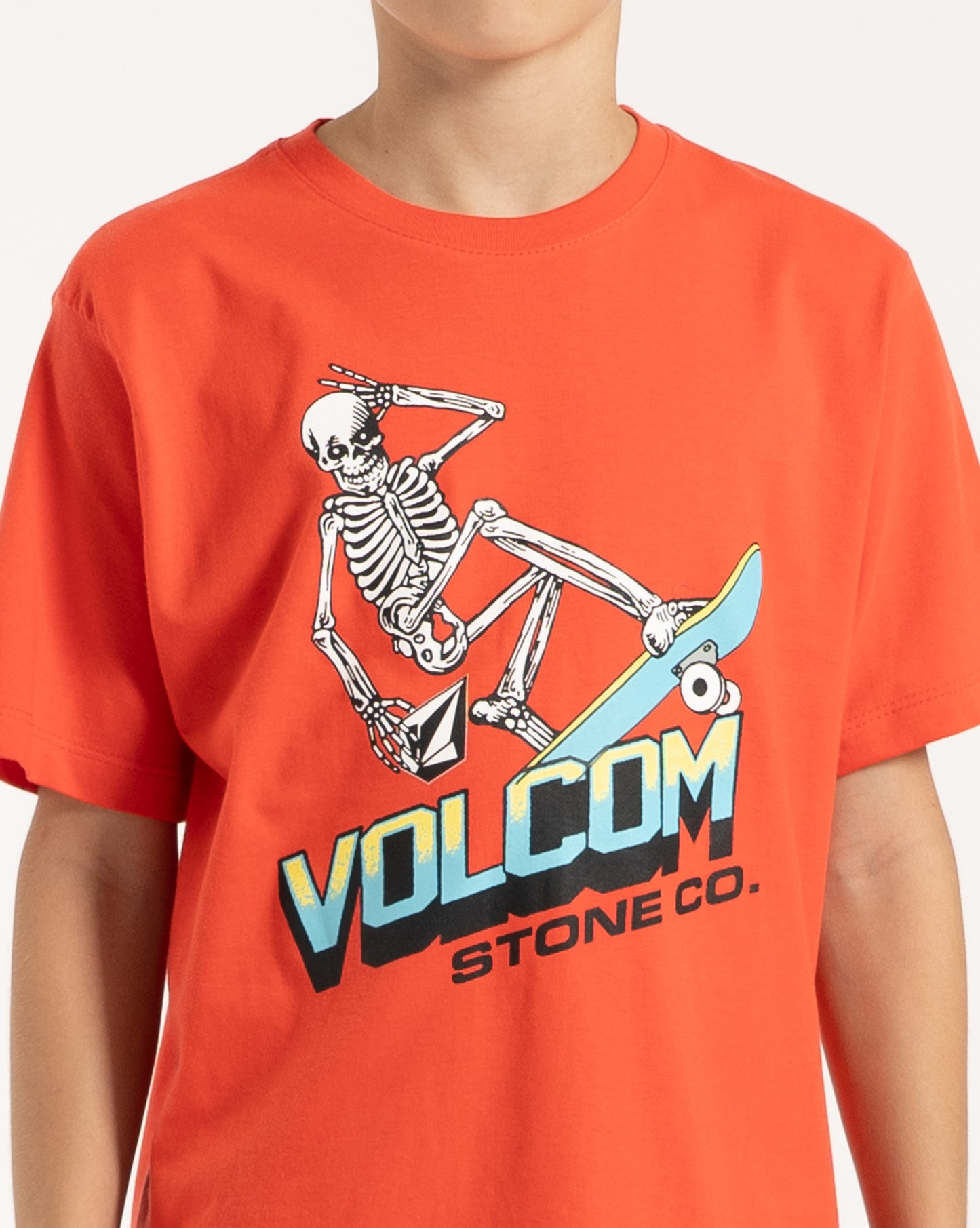 Camiseta Volcom Ripper Juvenil Vermelho