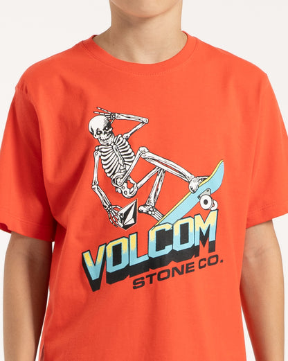 Camiseta Volcom Ripper Juvenil Vermelho