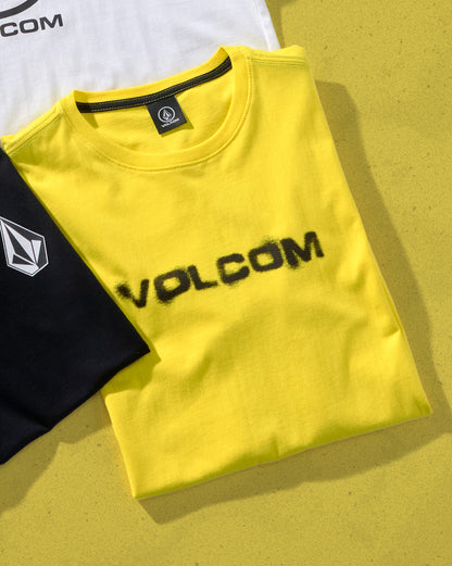 Camiseta Volcom Newro Amarela