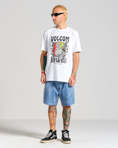 Camiseta Volcom Aloha Rooster Branca