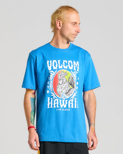 Camiseta Volcom Aloha Rooster Azul Royal