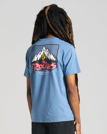 Camiseta Volcom Cliff Side Azul Escuro