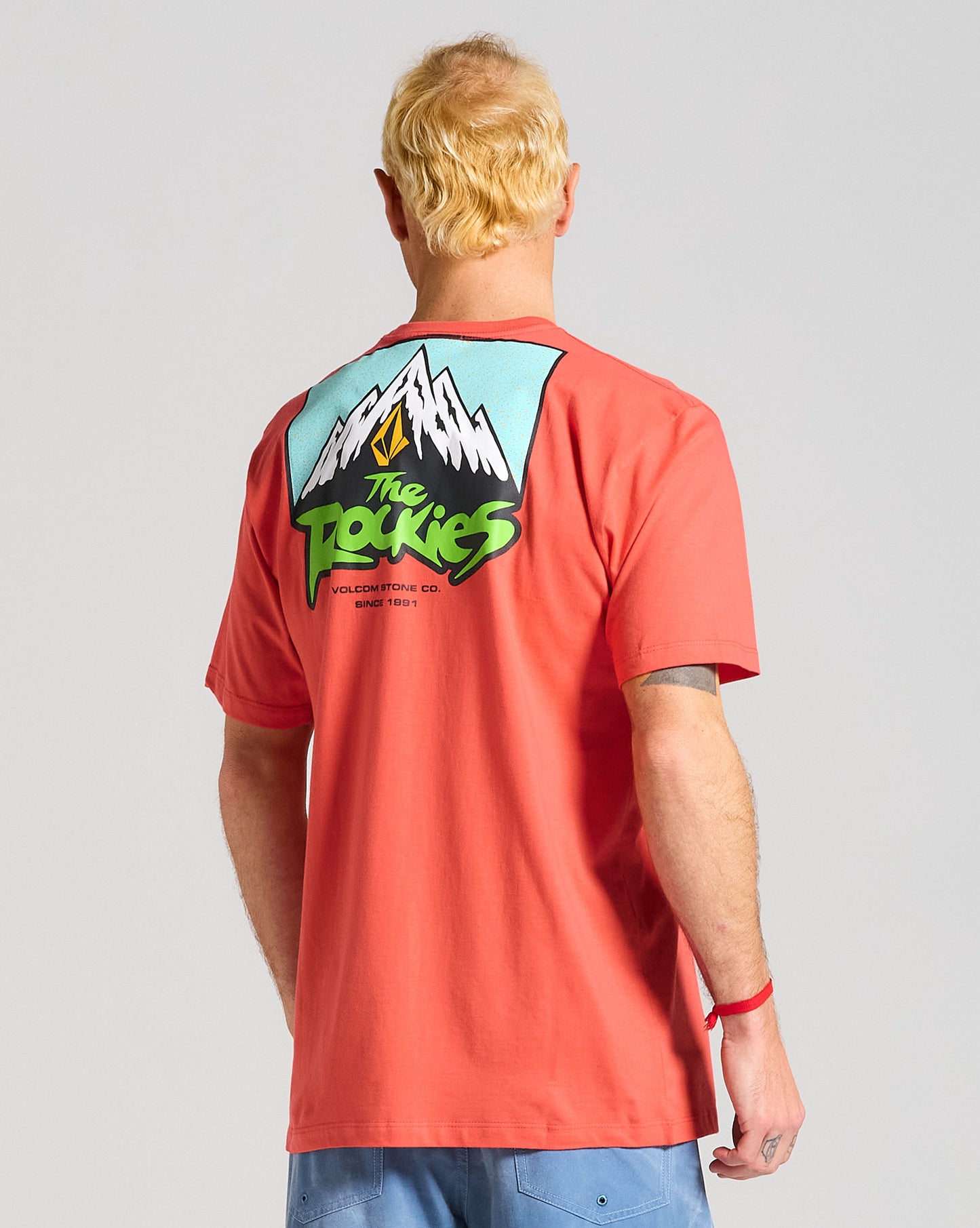 Camiseta Volcom Cliff Side Vermelha