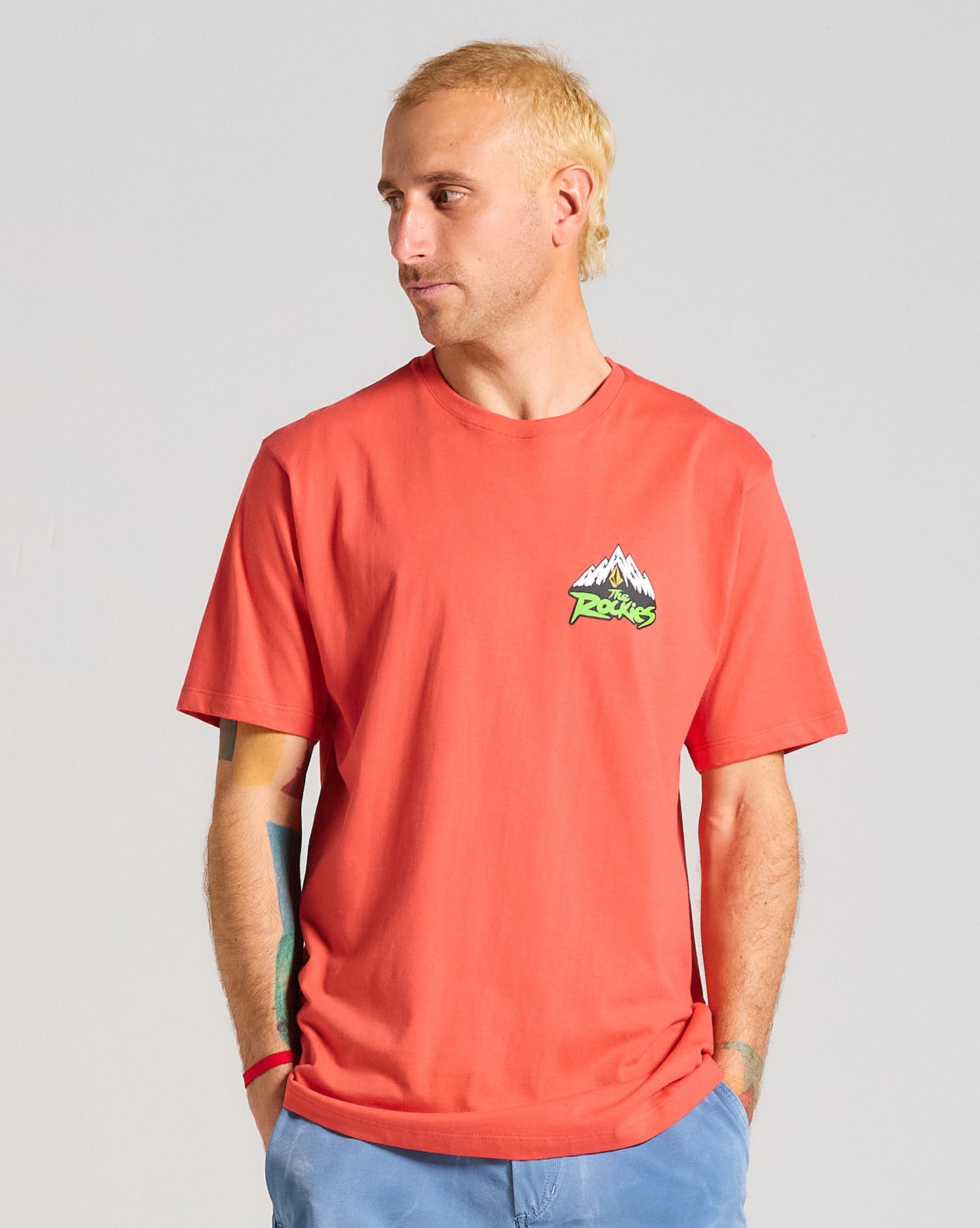 Camiseta Volcom Cliff Side Vermelha