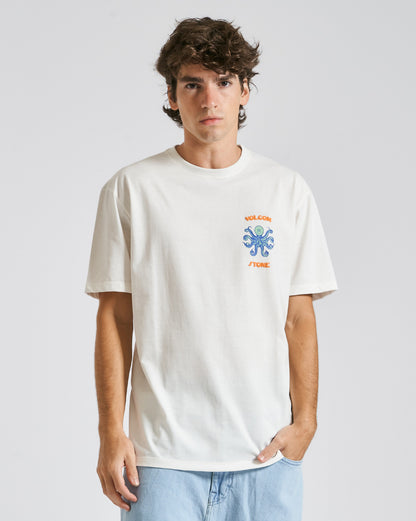 Camiseta Volcom Octopie Off White