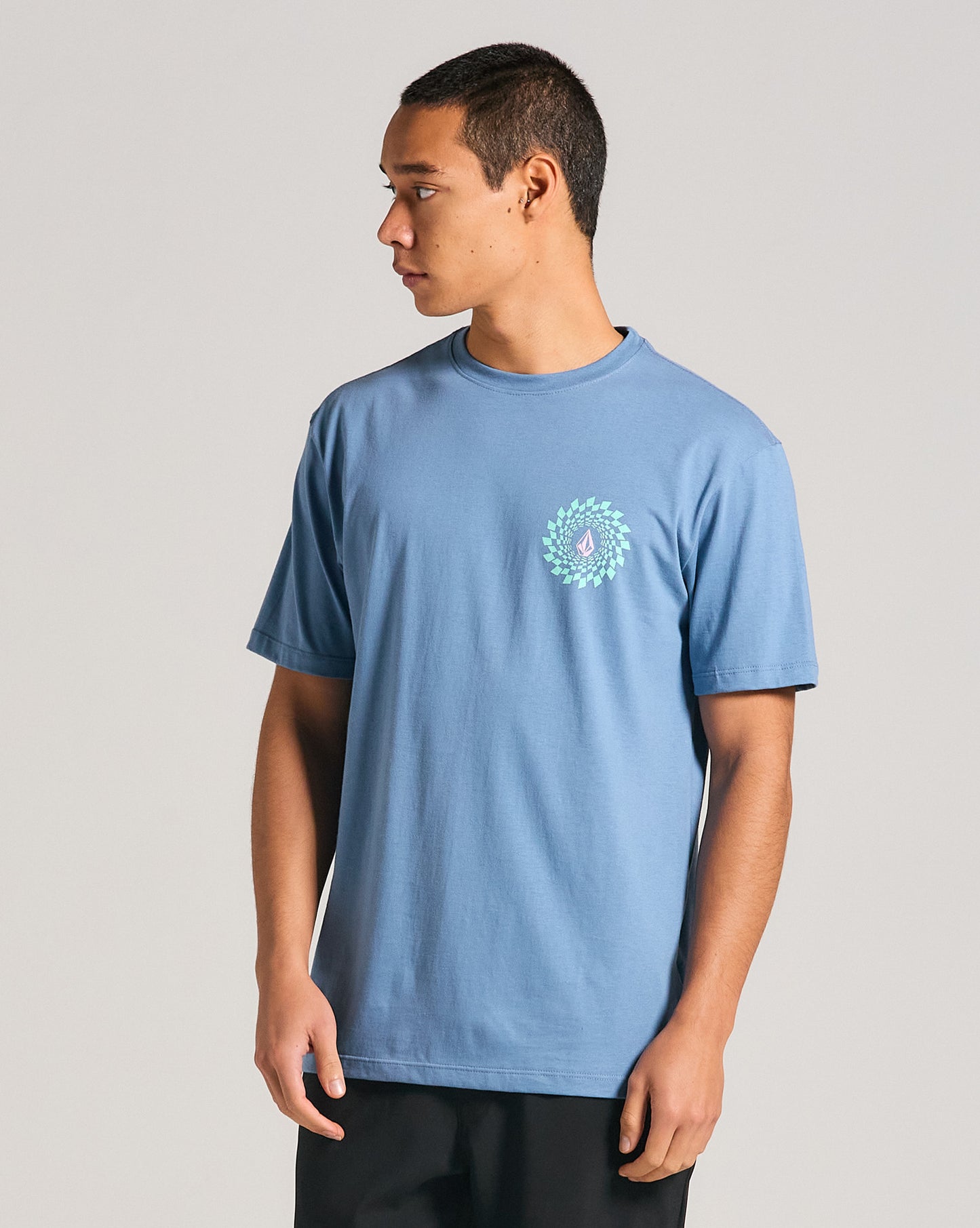 Camiseta Volcom Rabbit Hole Azul Escuro