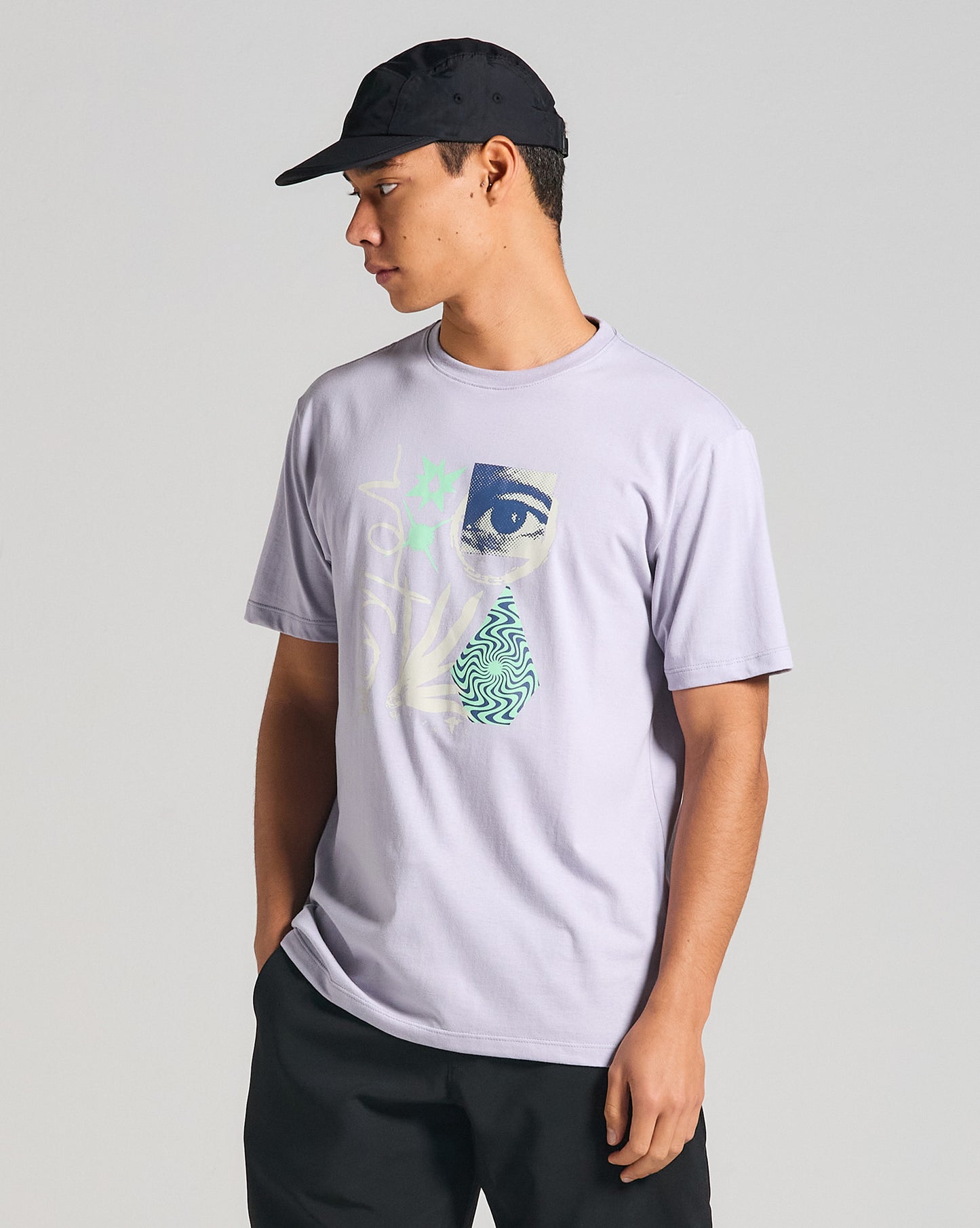 Camiseta Volcom Visualizer Roxa