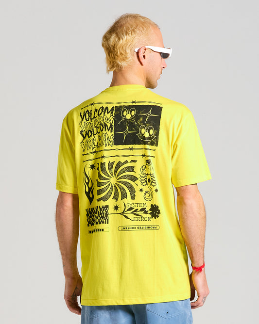 Camiseta Volcom System Error Amarela