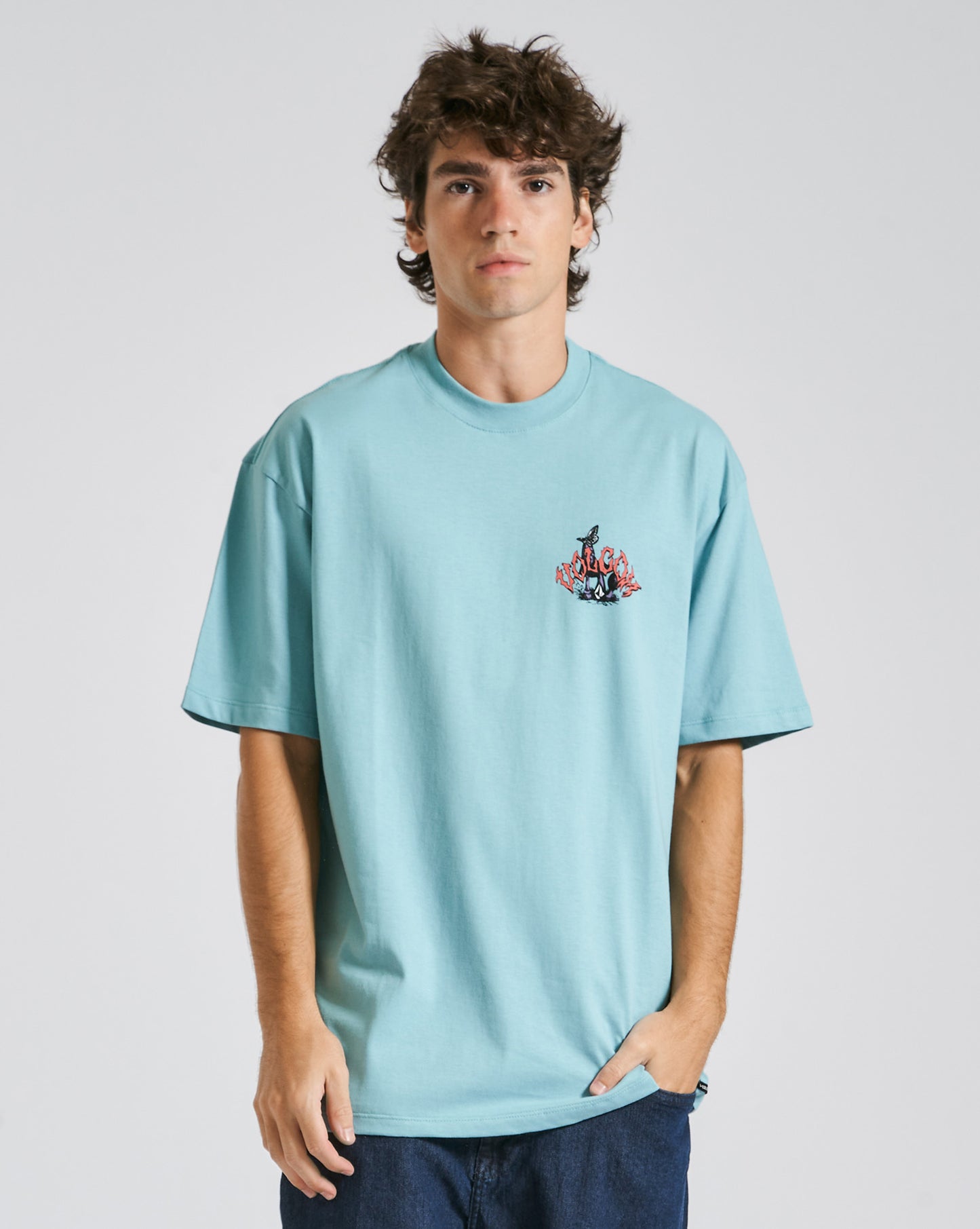 Camiseta Volcom Comfort Pure Joy Azul