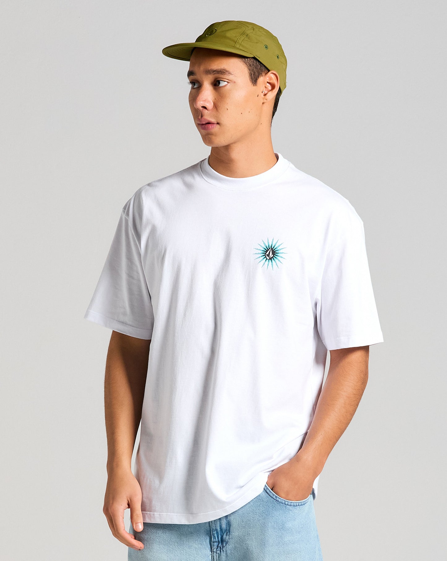 Camiseta Volcom Comfort Scorcho Branca